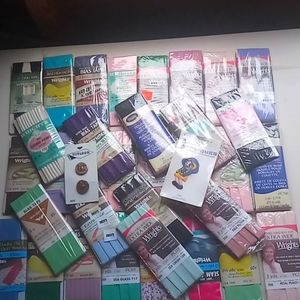 34 Piece Bundle Sewing Tape Bias, Hem, Piping by Wright